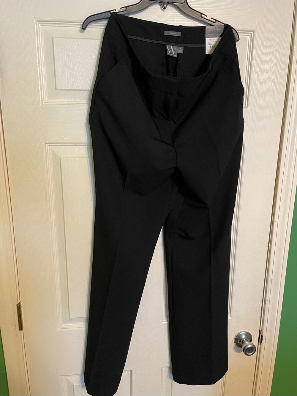 Worthington Black Tailored Straight-Leg Trousers